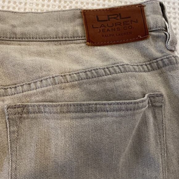 Ralph Lauren Straight Legs High Waist Gray Jeans - Picture 4 of 6